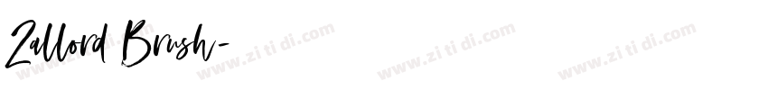 Zallord Brush字体转换